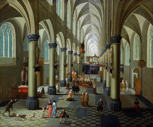 Interieur van een kerk